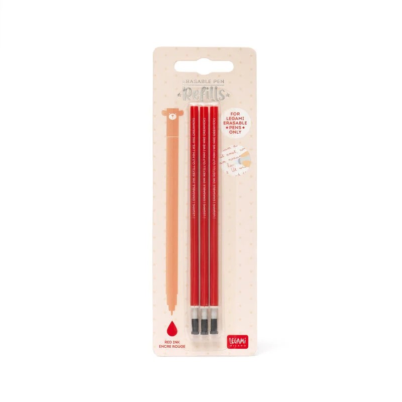 Refill rosso per penna cancellabile gel legami