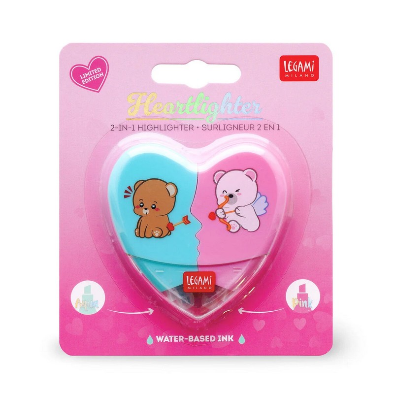 Evidenziatore legami 2in1 cuore teddy bear
