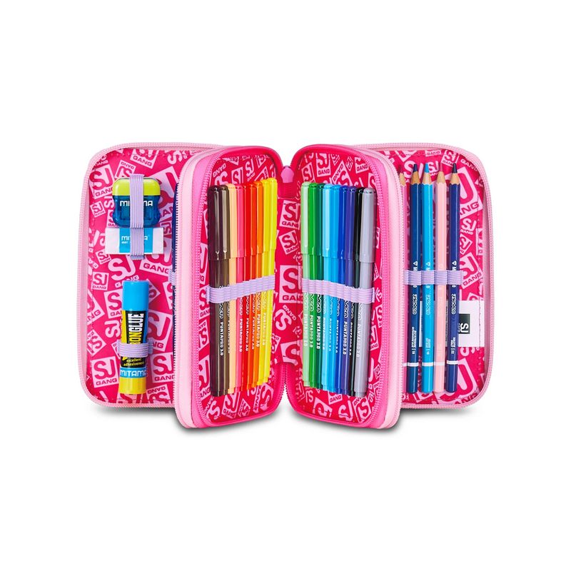 Astuccio 3 zip Seven flyunicorn girl