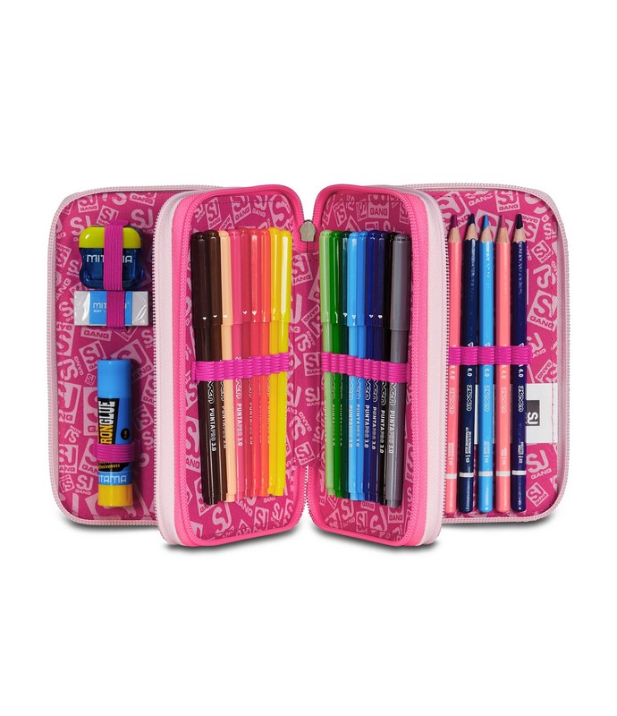 Astuccio 3 zip seven pinkhugs