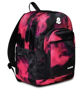 Zaino Invicta jelek fantasy fucsia e nero