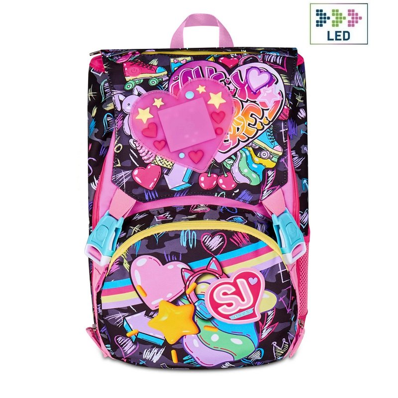 Zaino scuola seven sj gang game-led girl