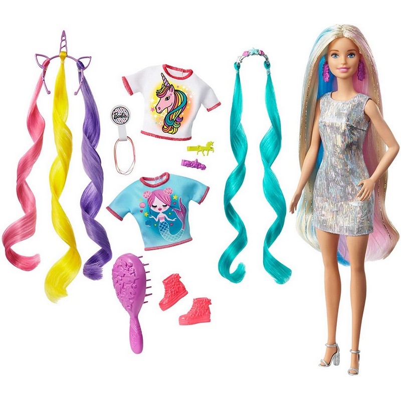 Barbie Fantasy capelli unicorno e sirena