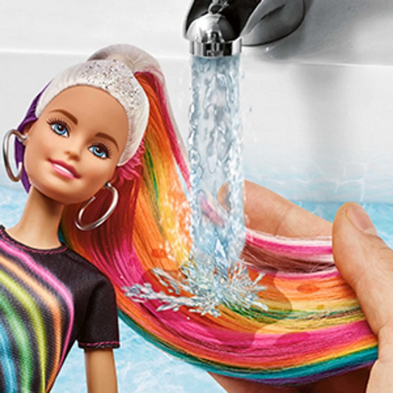 Barbie capelli arcobaleno