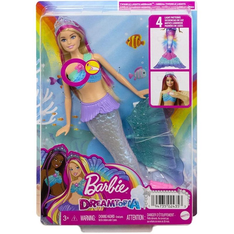 Barbie Sirena Dreamtopia luci scintillanti