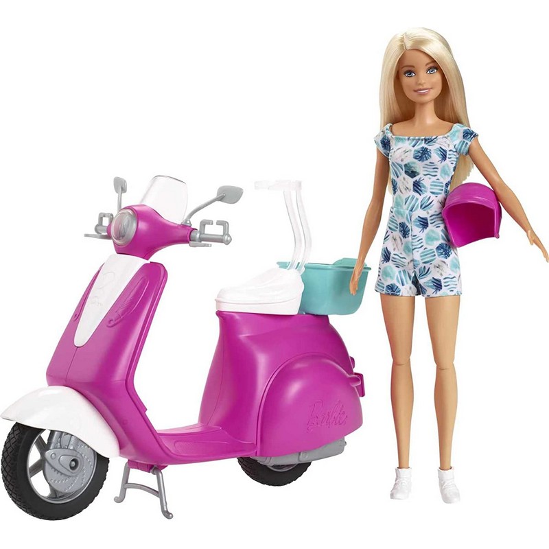 Barbie in scooter