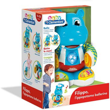 Clementoni Baby Filippo l'Ippopotamo Ballerino 10-36m