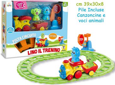 Pista Trenino Animali Luci E Suoni 24m+