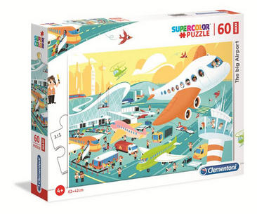 Clementoni Puzzle L'aereoporto 60 Pezzi Maxi 4a+