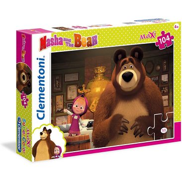 Clementoni Masha e Orso Puzzle Maxi, 104 Pezzi 4a+
