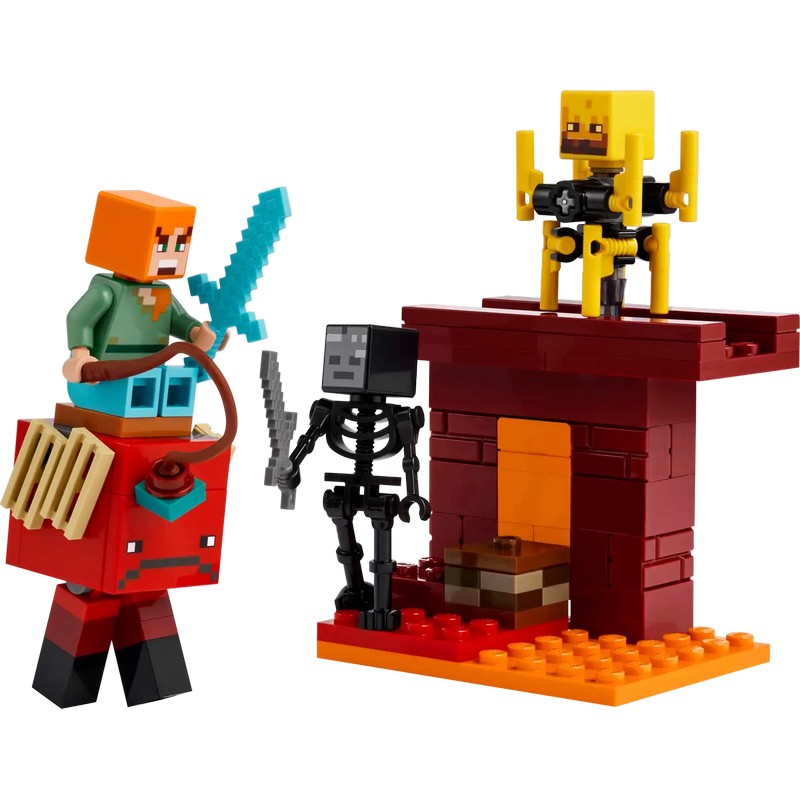 Lego Minecraft battaglia sul ponte del nether