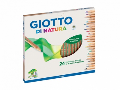 Pastelli Giotto di Natura da 24 colori .
