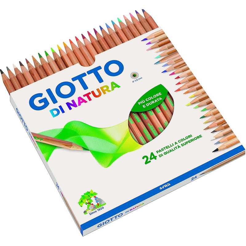 Pastelli Giotto di Natura da 24 colori .