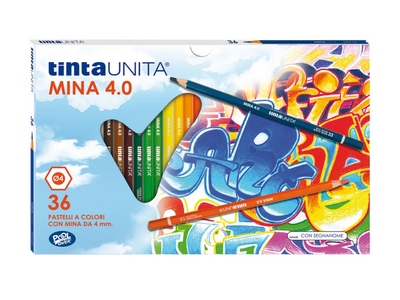 Pastelli tintaunita in legno da 36 colori