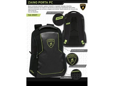 zaino comix lamborghini porta pc