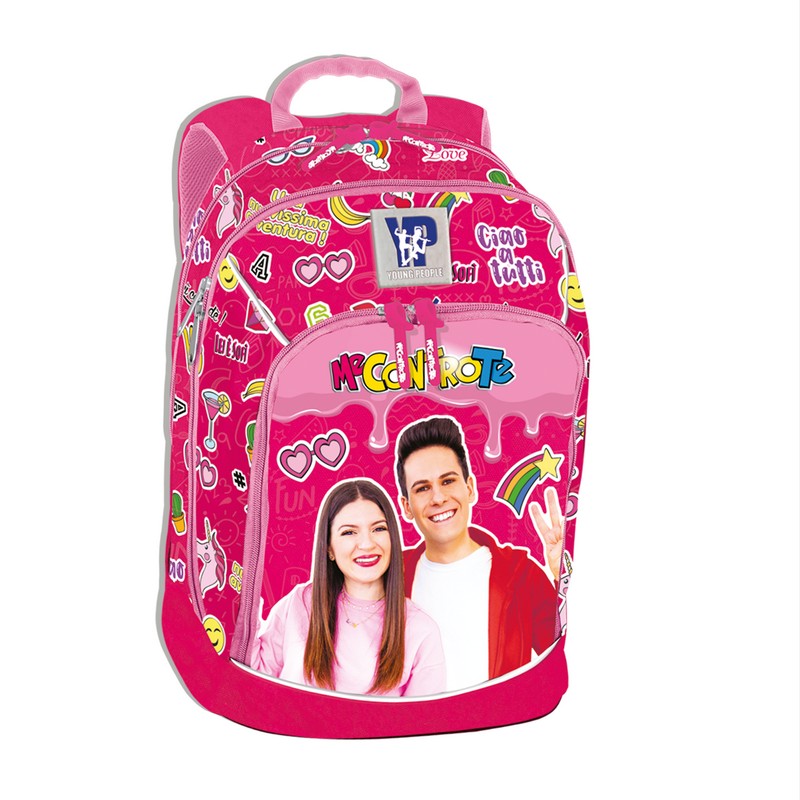 Zaino scuola originale me contro te fucsia e rosa con luci